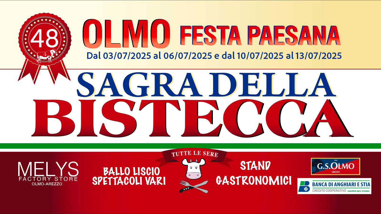 La Sagra della Bistecca di Olmo ad Arezzo